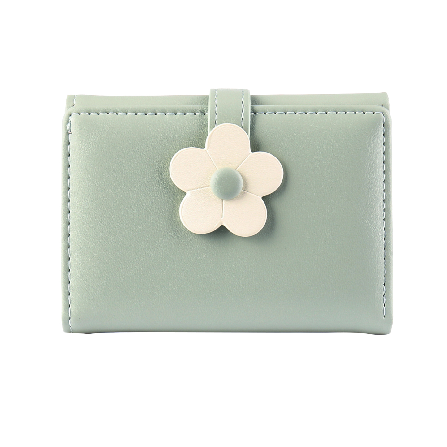 Women's Personalized Photo PU Leather Flower Wallet Coin Purse Four Colors Available Gift for Her