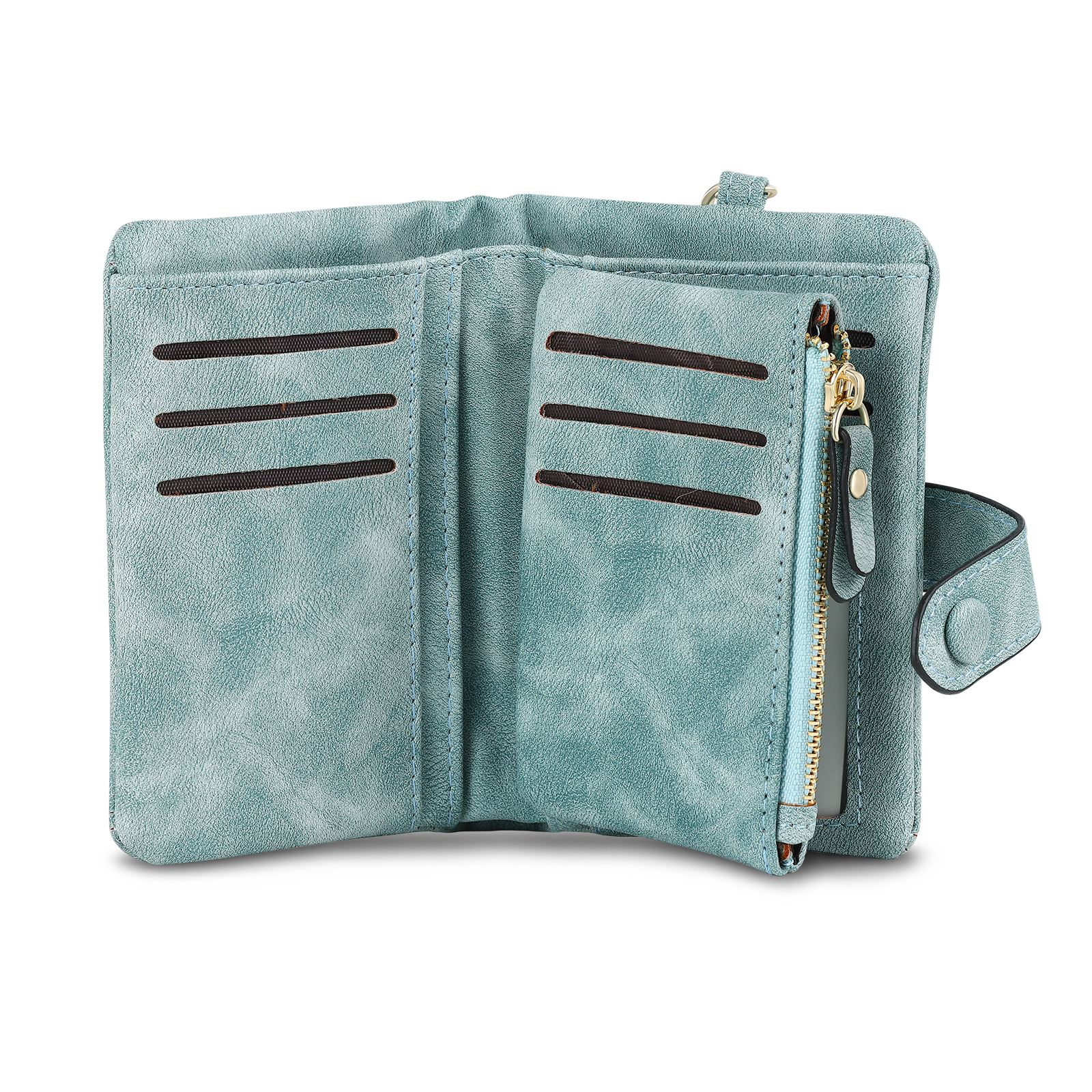 Green Color Personalized Birthday Flower Leather Wallet Engraving Name Wallet Gifts for Women