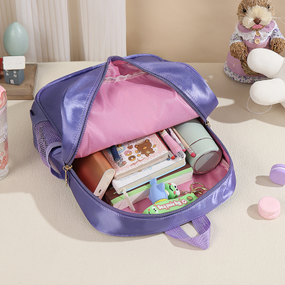 Personalized Name Band Princess Dress Accessories Satin Children Backpack Back To School Gift