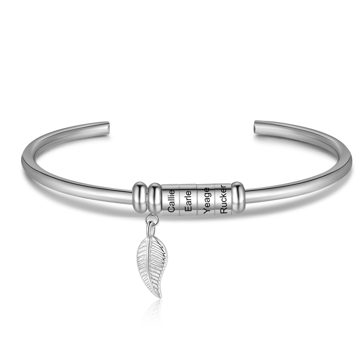 4 Names Leaf Beaded Bracelet Three Colors Exquisite Bracelet Gift for 