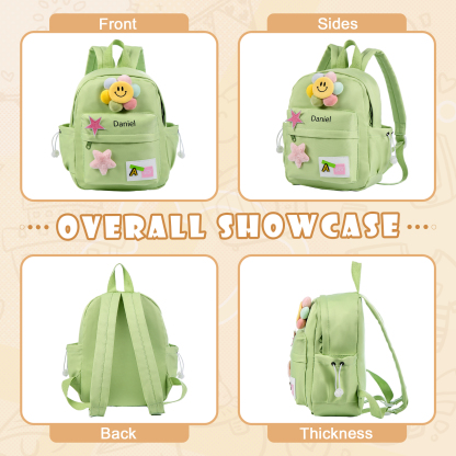 Personalized Nylon Polyester Children's Custom Name Backpack Back to School Gift