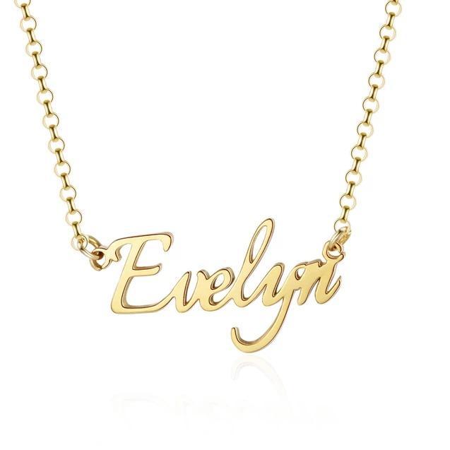 Personalized Necklace Custom 1 Name Necklace Gift For Women