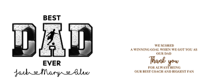 Personalized wallet – “Best Dad Ever” Football-Themed Wallet Gift | Jessemade 