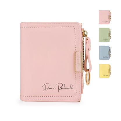 Personalized Leather Zippered Wallet Custom With Photo And Engraved Name