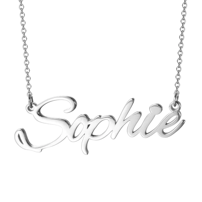 Personalized Necklace Custom 1 Name Necklace Gift For Women