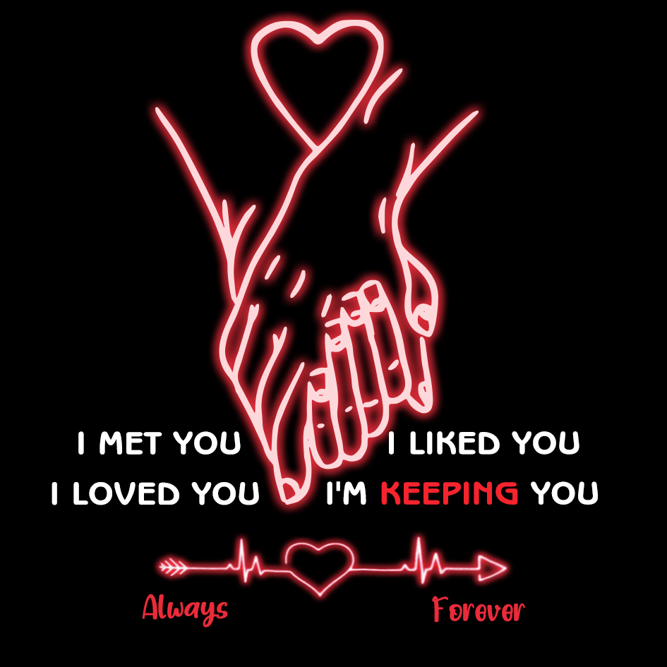 Warm Hooking Gift Card, Special Card for Couple