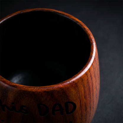 Personalized Wooden Whiskey Tumbler Engraved Mug Customized with 1-8 Kids Names