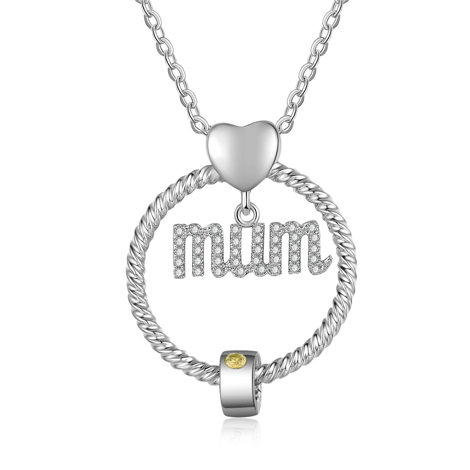 1 Name-Personalized Mom Necklace Set With  Premium Custom Necklace With 1 Birthstones Engraved Names Gift For Mother