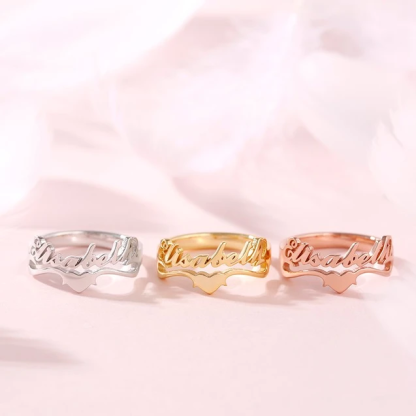 Personalized Ring Custom 1 Name Ring GIFT For Women
