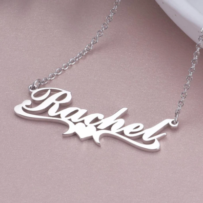 Personalized Heart Necklace Custom 1 Name Necklace Gift For Women | Jessemade