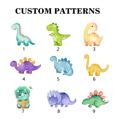 Back to School Gift Set - Personalized Gift Customized Name and Date Enamel Mug & Dinosaur Pencil Pouch & Dinosaur Bracelet Set - Gift for Kids