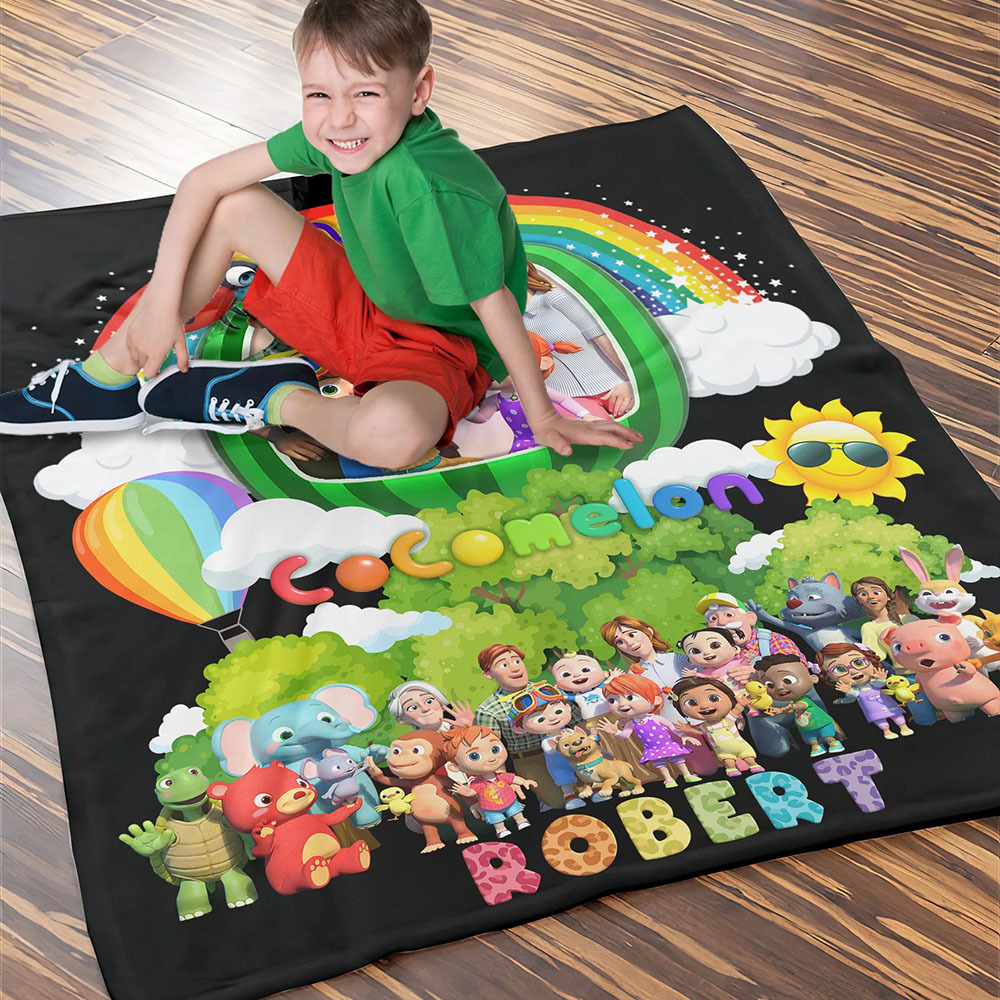 Personalized Cocomelon Blanket Gifts For Kids