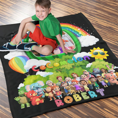 Personalized Cocomelon Blanket Gifts For Kids