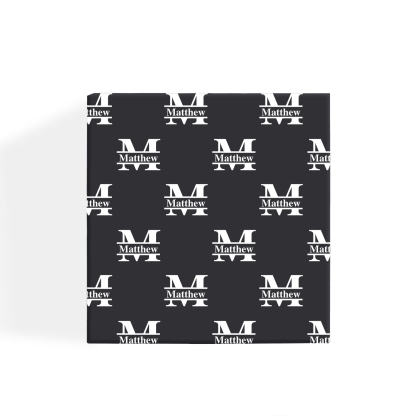 Personalized Leather Wallet Gift Box Set with Keychain Customizable Photo Letter and Name Wallet Gift for Dad