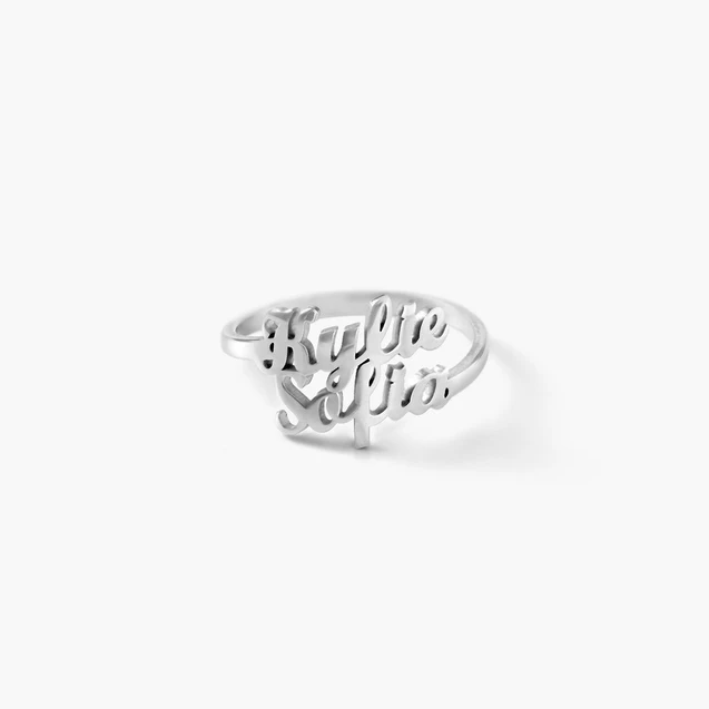 Personalized Name Ring Custom Rings with 2 Names Gifts for Mother Ring | Jessemade