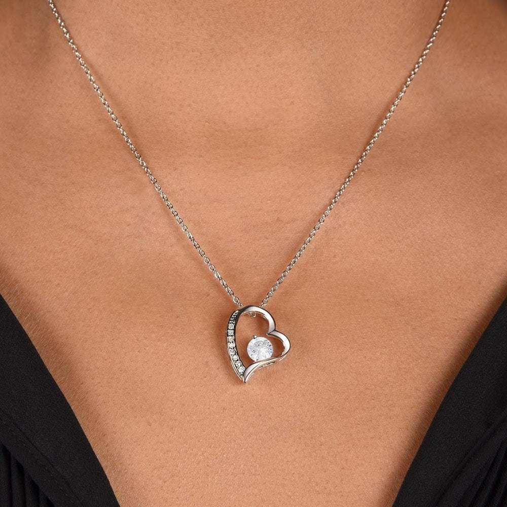 Heart Shaped Women's Necklace with "To My Wife" Message - Valentine’s Day Gifts for Wife | Jessemade