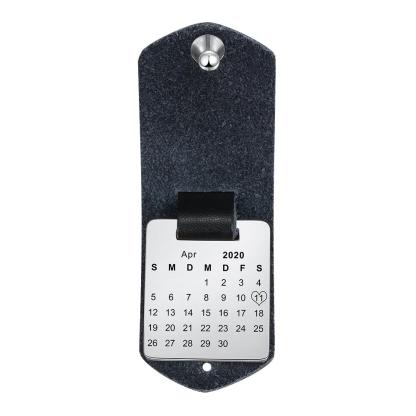 Jessemade Leather Key Fob Custom photo keychain  Gift for boyfriend picture key chain  key fob leather Calendar