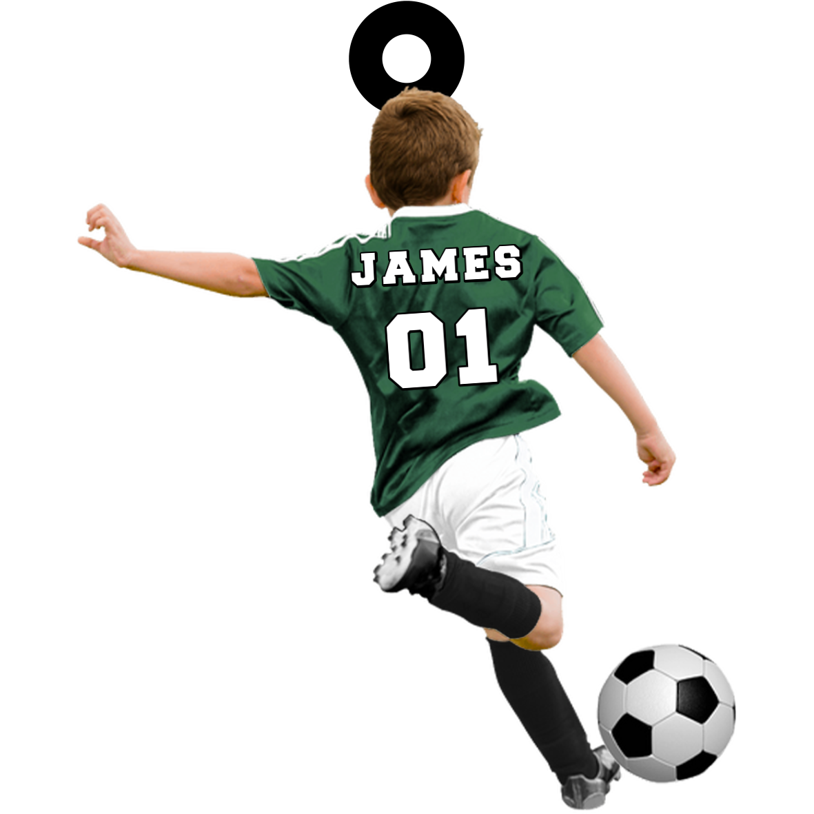 Personalized Acrylic Football Goal Keychain with Custom Name & Number – Ideal Gift for Soccer Lovers | Jessemade 