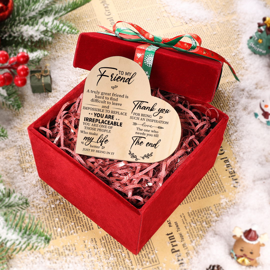 To My Friend Wooden Heart Candle Holder "Thank you for being such an inspiration"