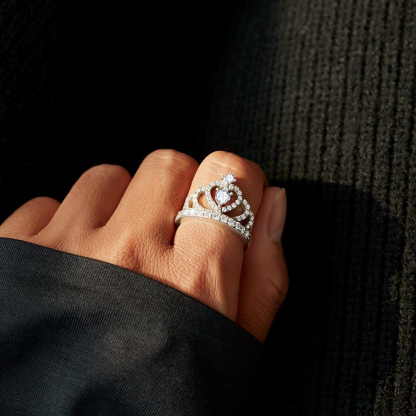 Dad To Daughter, No matter how much you grow up, Princess Crown Ring With Card, Gifts For Her