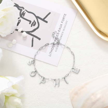 Personalized Customized 8-letter Exquisite Bracelet is The First Choice Gift For Him