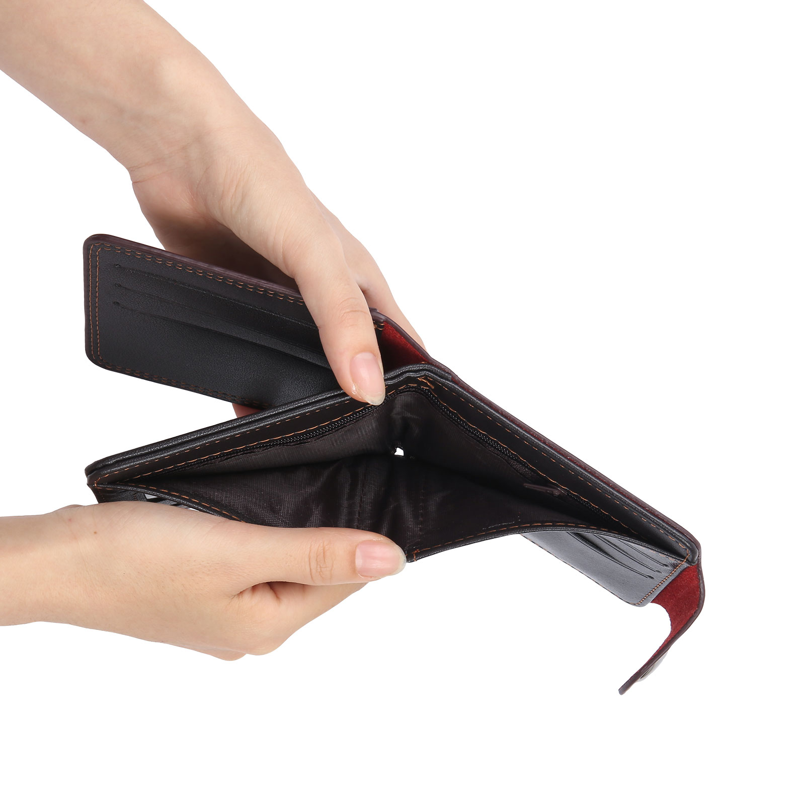 Personalized Name Leather Men's Wallet With Card Slot Engraved Letter & Photo with Gift Box Gift For Him | Jessemade