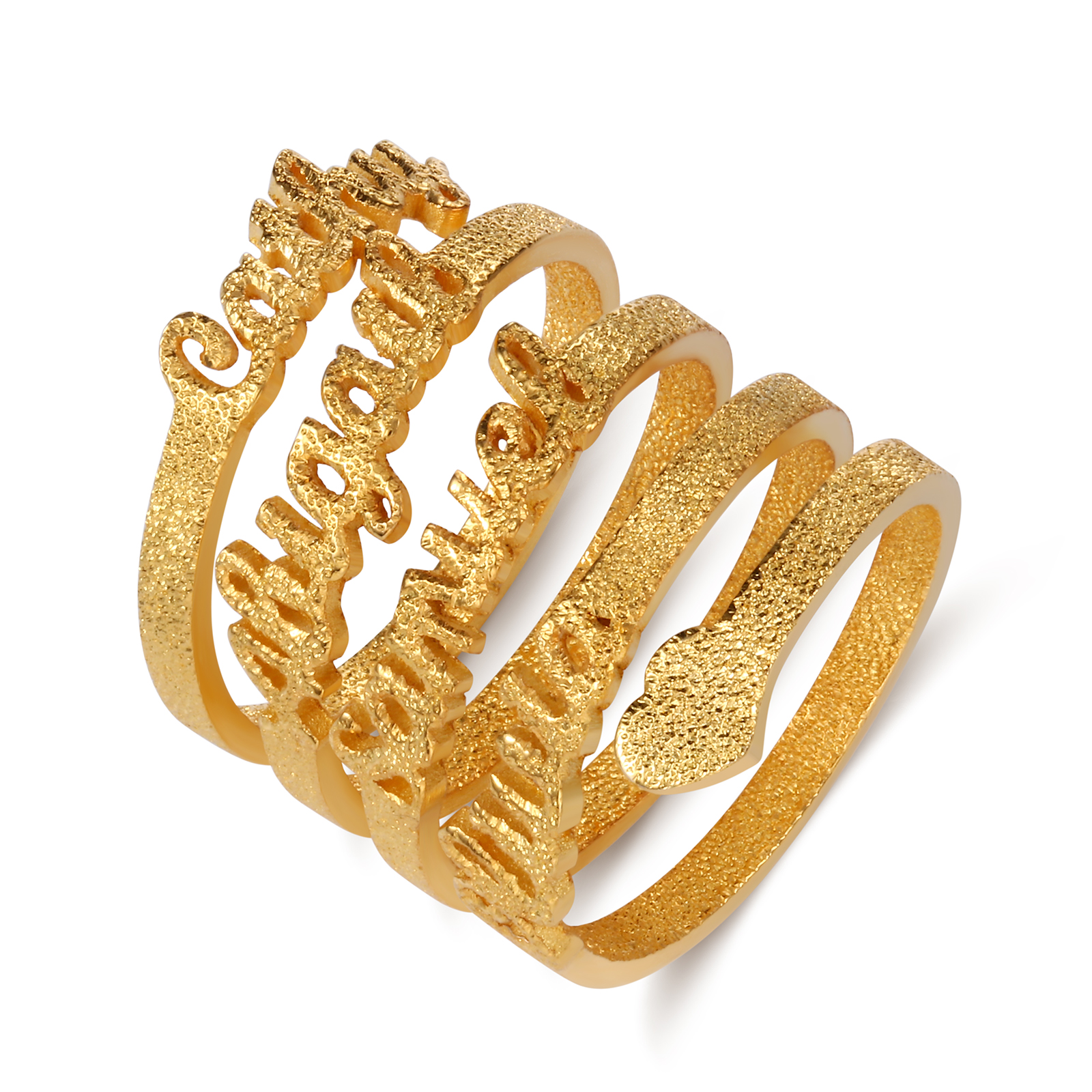 Personalized Family Name Ring Custom 4 Names Gifts For Women | Jessema