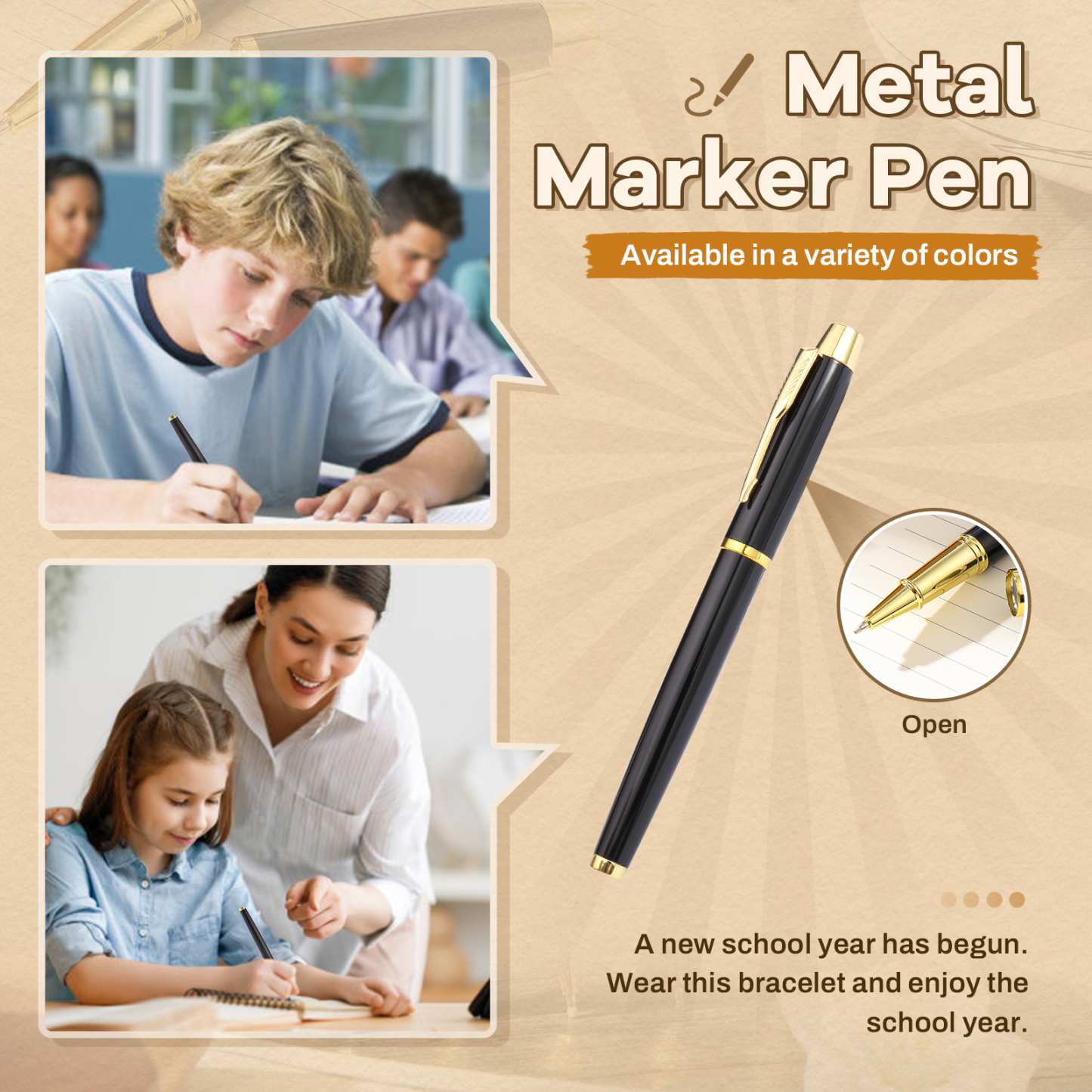 High-Quality Stationery Water-Based Pens For Children