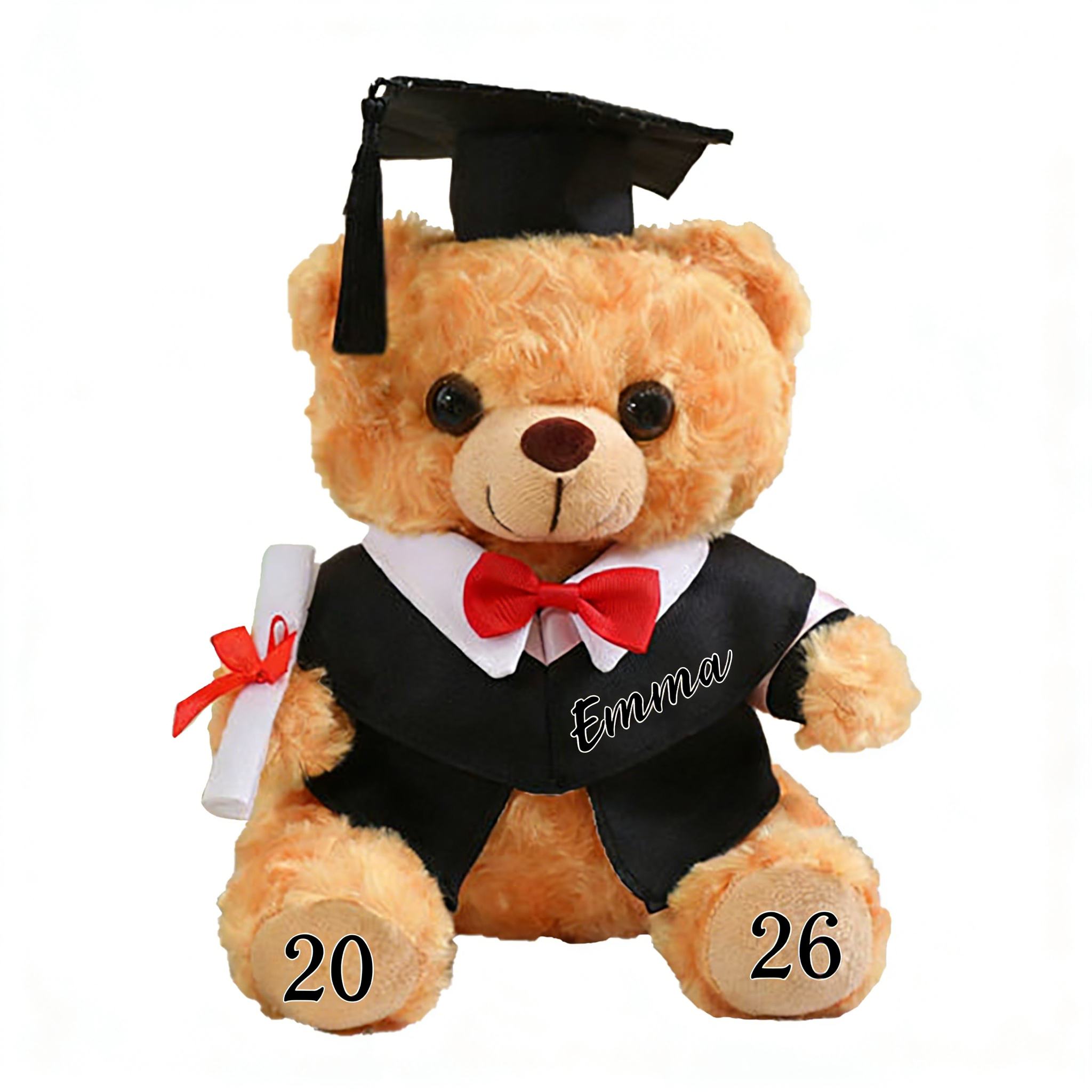 Graduation Teddy Bear Gift Style 2– Personalized Soft Plush Doll for 2026 Graduates