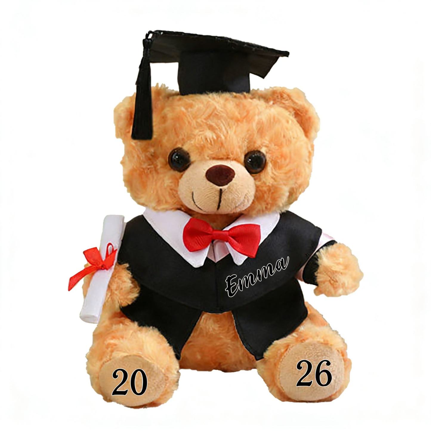 Graduation Teddy Bear Gift Style 2– Personalized Soft Plush Doll for 2026 Graduates