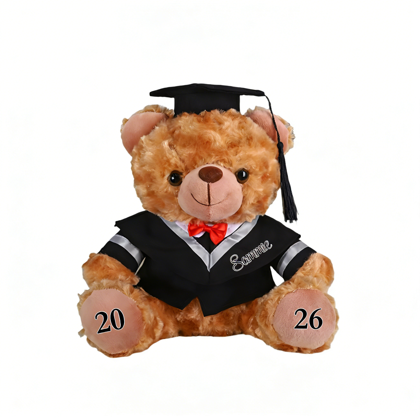 Personalized 2026 Graduation Gifts for Her/Him - Plush Graduation Teddy Bear With Cap & Custom School Badge & Degree Title 