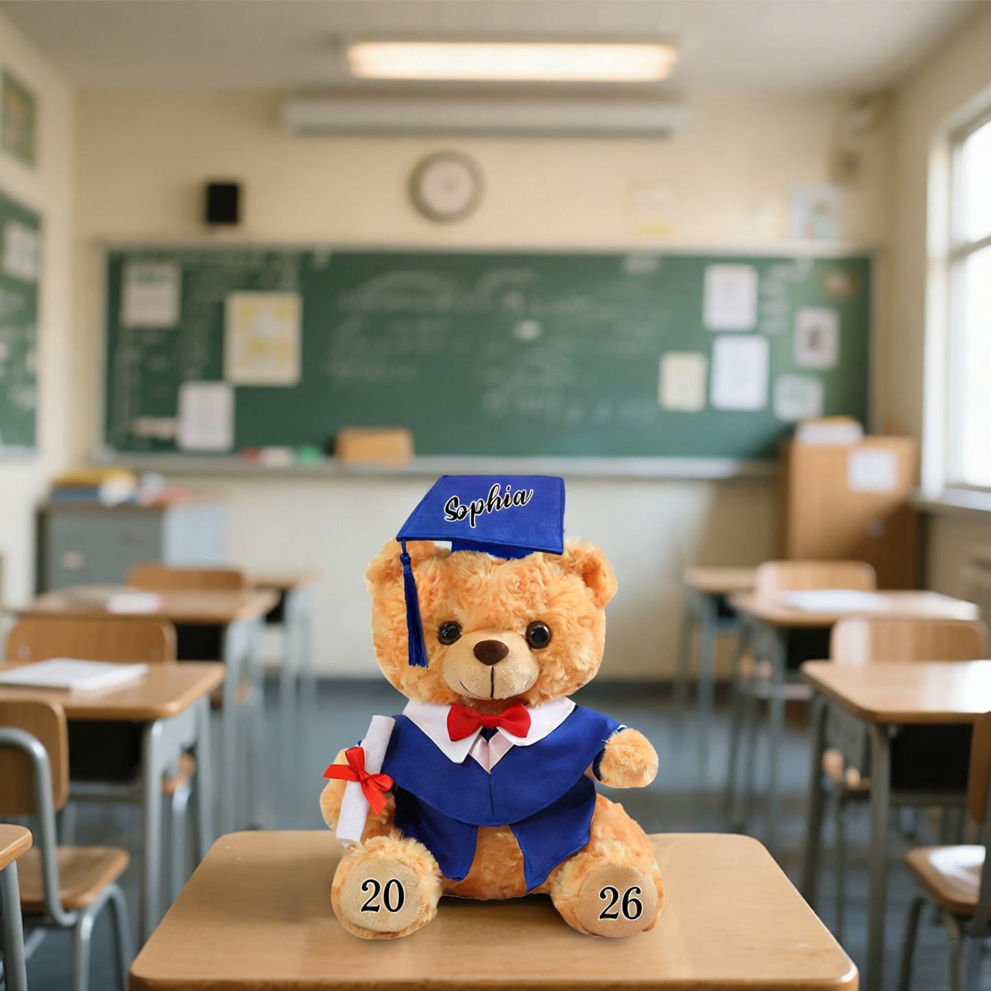Graduation Teddy Bear Gift Style 2– Personalized Soft Plush Doll for 2026 Graduates