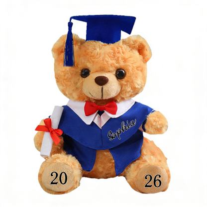 Graduation Teddy Bear Gift Style 2– Personalized Soft Plush Doll for 2026 Graduates