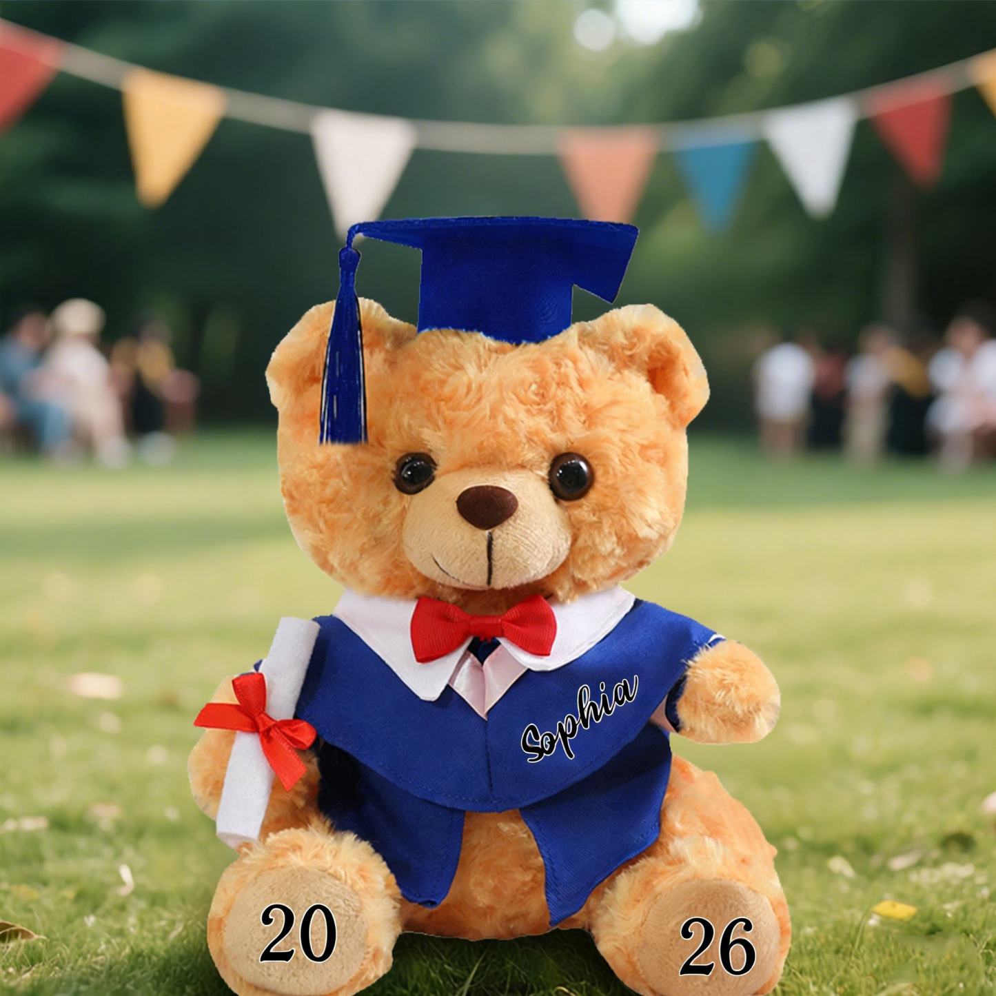 Graduation Teddy Bear Gift Style 2– Personalized Soft Plush Doll for 2026 Graduates