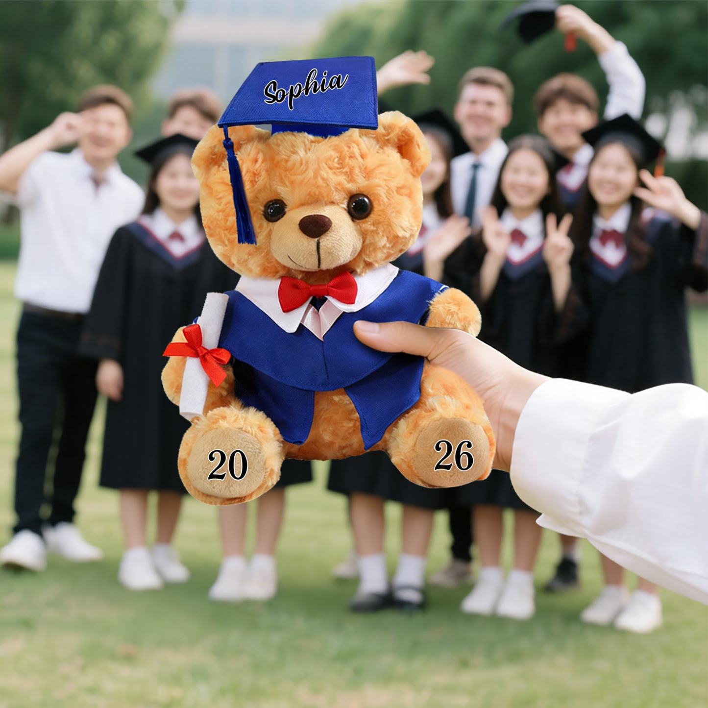Graduation Teddy Bear Gift Style 2– Personalized Soft Plush Doll for 2026 Graduates