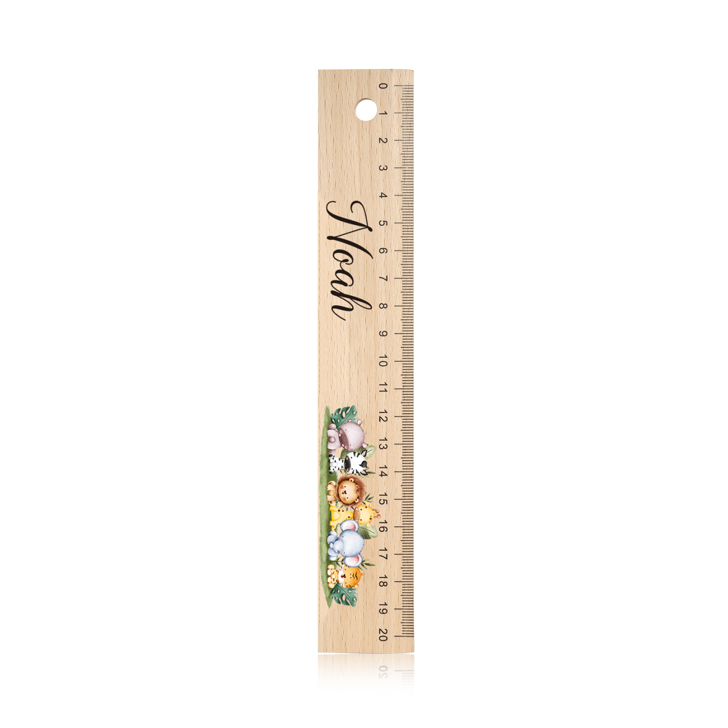 Custom 1 Name Ruler Wooden Ruler Back To School Gift for Boys Girls
