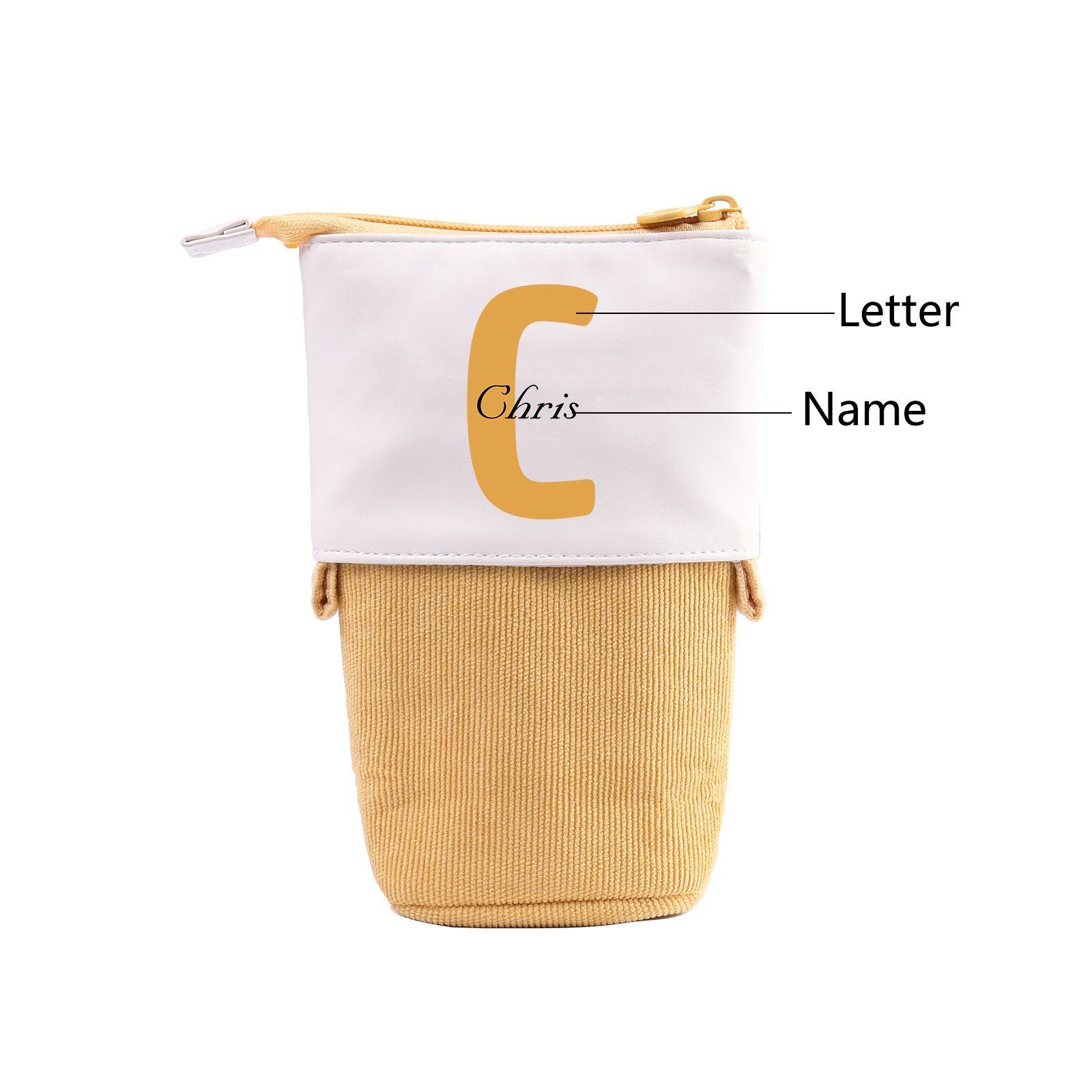 Personalized Pencil Case Custom Name And Letter Pencil Case Boys Girls Back To School Gift