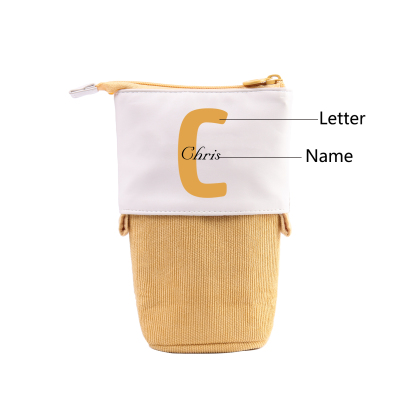 Personalized Pencil Case Custom Name And Letter Pencil Case Boys Girls Back To School Gift