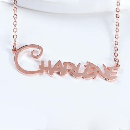 Personalized Necklace Custom 1 Name Necklace Gift For Women | Jessemade