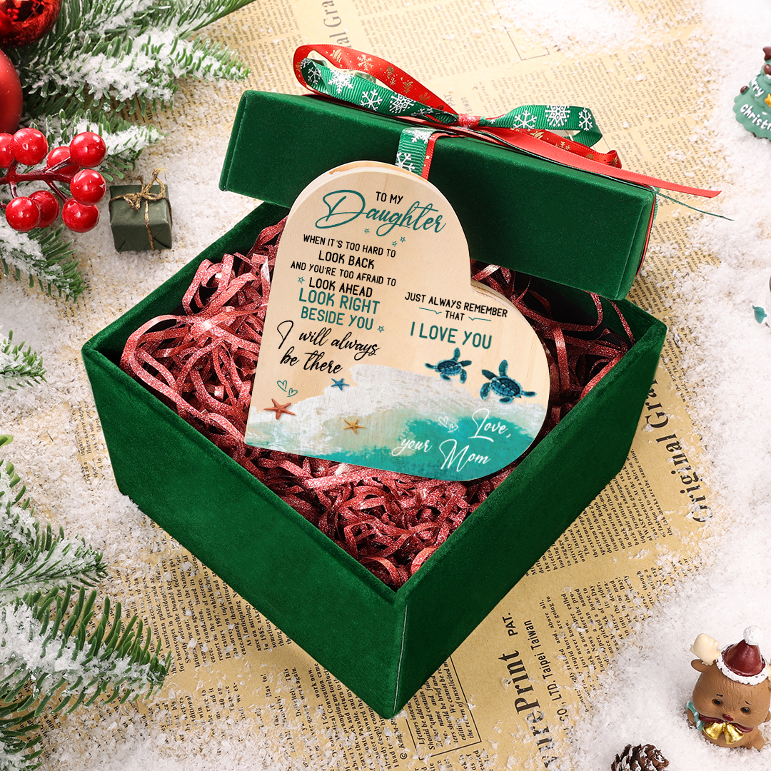 To My Daughter Wooden Heart Candle Holder "I will always be there" Gifts For Daughter