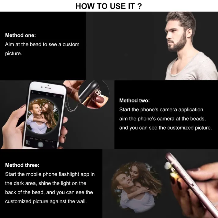 Personalised Projection Snowflake Ornament - Custom Photo - Christmas Gift for Family | Jessemade