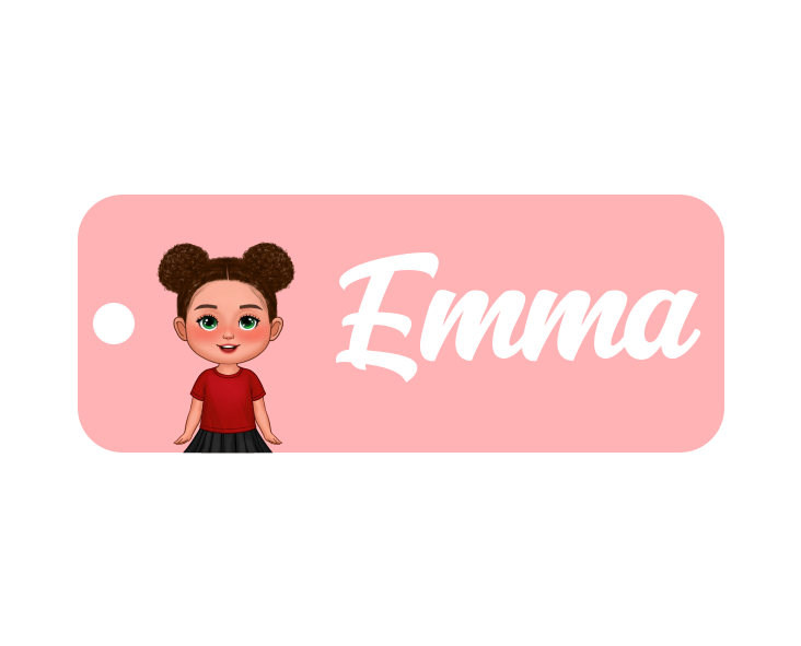 Personalized Back-to-School Custom Keychain – Unique Name & Character Design for Kids