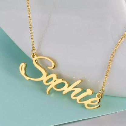 Personalized Necklace Custom 1 Name Necklace Gift For Women