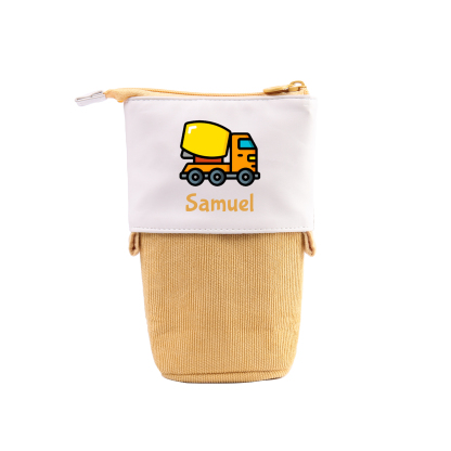 Personalized Name And Truck Pencil Case For Boys And Girls Back To School Gift