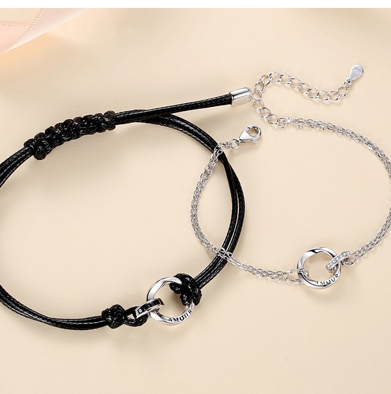 Personalized Couple Bracelets Custom Names Matching Bracelet Love Gifts