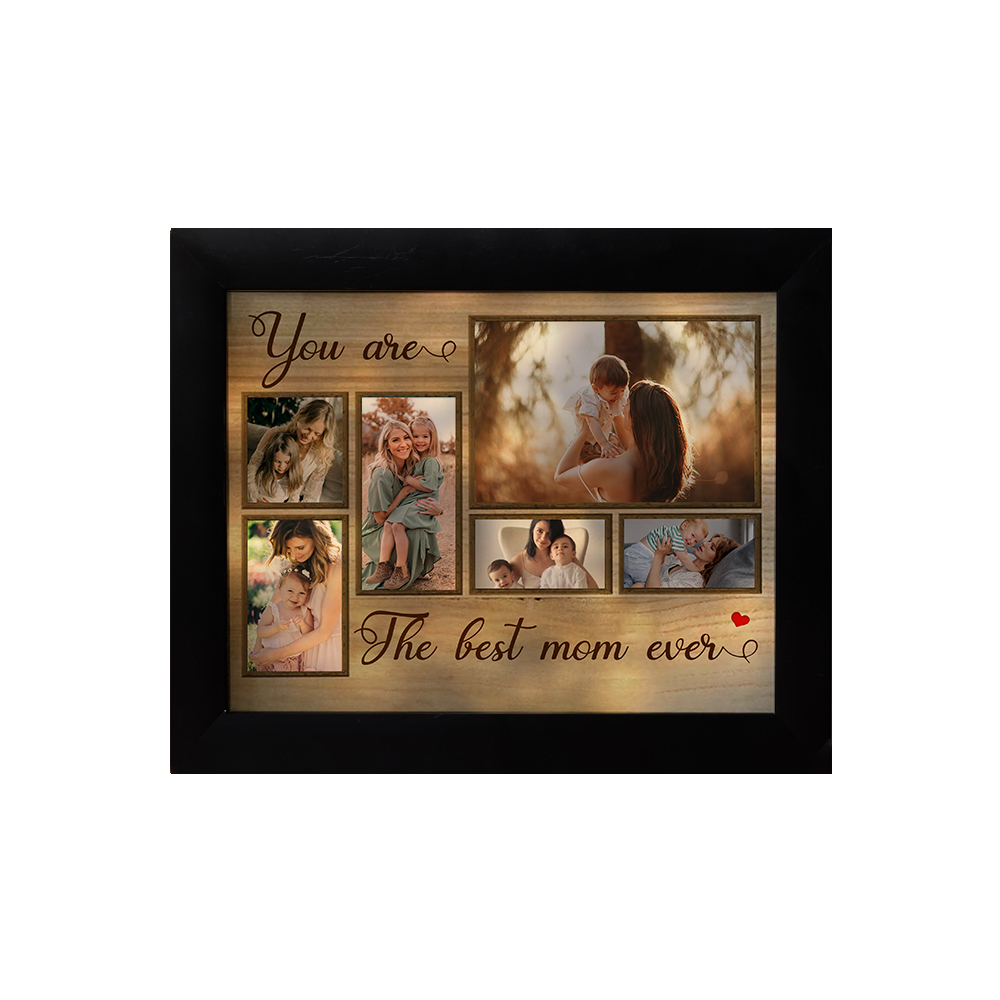 Photo-Personalized Frame Set With Night Light Custom Gift For Family