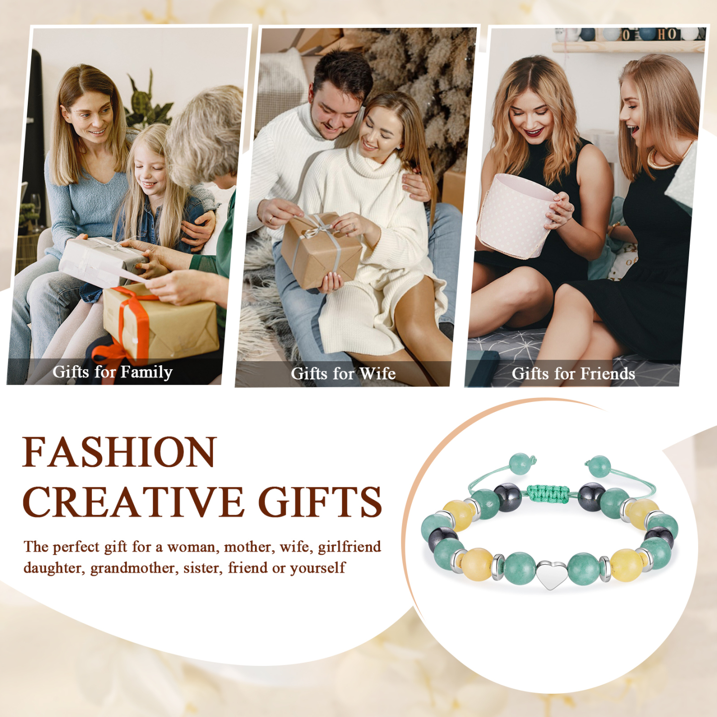 Colorful Crystal Beaded Bracelet, Back To School Gift For Daughter