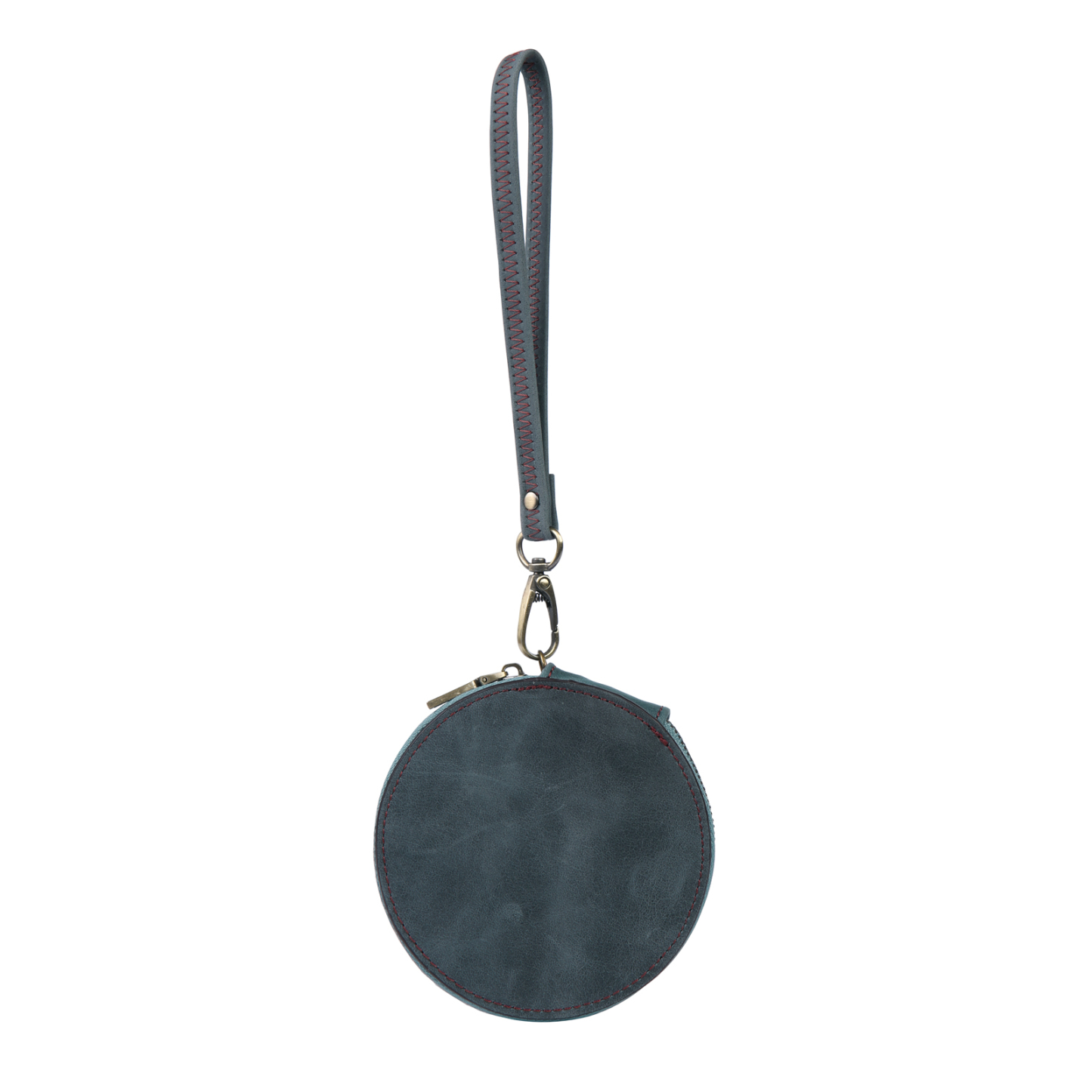 Personalized Photo Quality Leather Round Zipper Wallet Custom Text Wallet Gift for Her