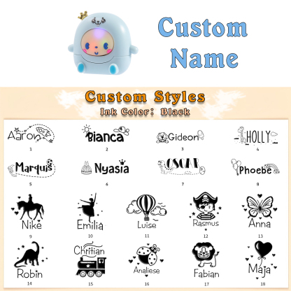 STAMP-BABY LIGHT Personalized Name Stamps Back To School Gift For Boys/Girls
