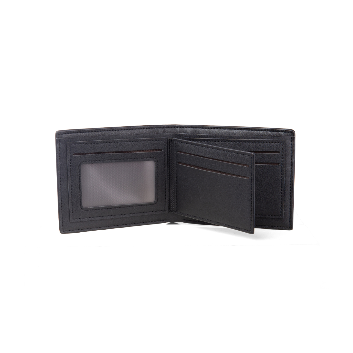 Personalized Leather Folding Wallet With Photo, Name and Letter, Gift For Dad